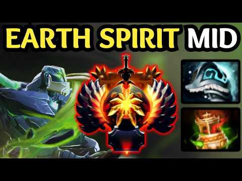 🔥 MASTER EARTH SPIRIT MID | POSITIONING & ROLL STRATEGY 🔥 DOTA 2
