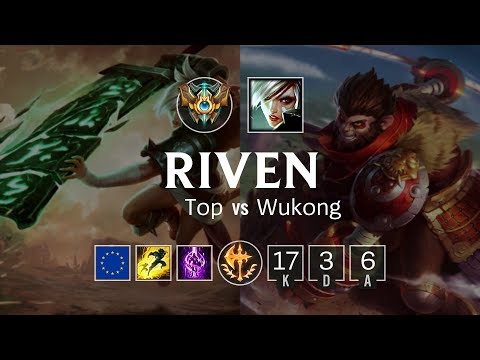 Riven Top vs Wukong - EUW Grand Master Patch 8.24