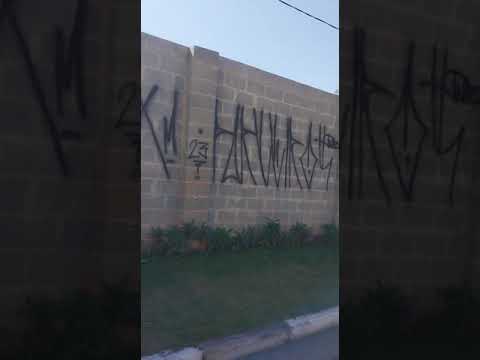 REAI$ QIX PARCEIROS Pixando o muro na sequencia de dia 2023 #pixação #pixo #xarpi #graffiti #shorts