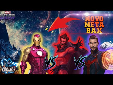 IRON MAN T4 NA BAX COMPARATIVO COM MEPHISTO E STRANGE T3 - MARVEL FUTURE FIGHT