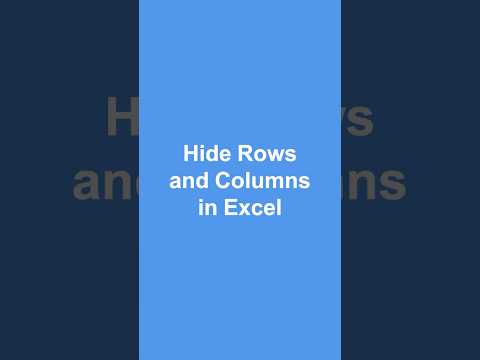 Hide Rows and Columns in Microsoft Excel With These Keyboard Shortcuts