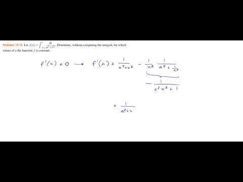 Calculus - Problem 10.16 - Constant functions