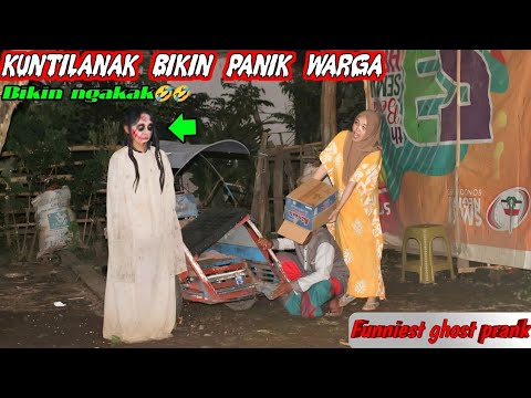 Prank Kuntilanak Bikin Panik Warga || Kompilasi Prank Super Kocak Bikin Ngakak🤣🤣