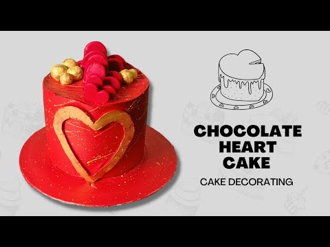 Cake Decoration with Hearts. Mohsin Bake Shop