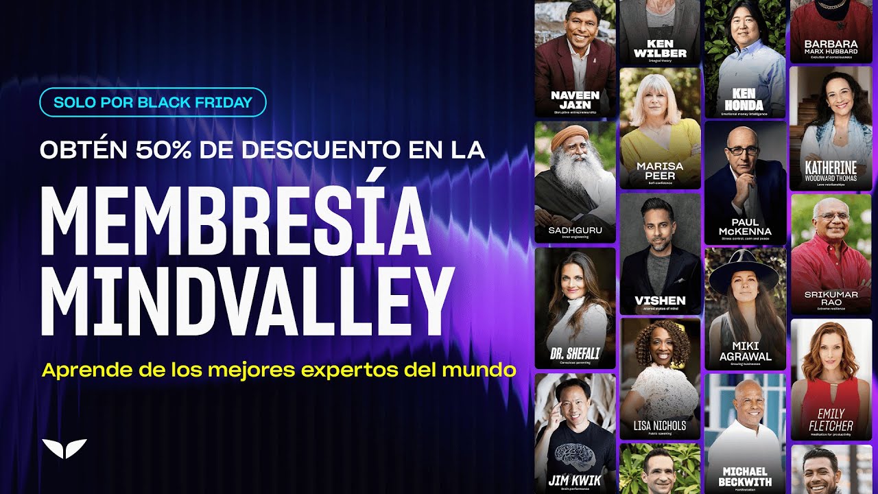 OFERTA Especial de BLACK FRIDAY | Membresía Mindvalley