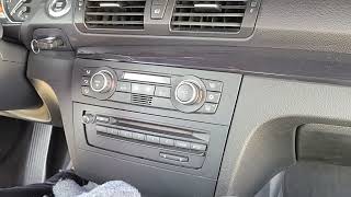 How to Remove Radio / Navigation / CD player / CIC 2009 BMW 128 i for Repair.