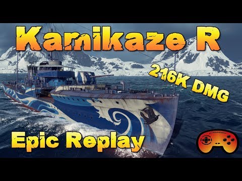 Kamikaze R Epic 216K DMG EPIC Replay - World of Warships - Best of Kradojaner #33 Gameplay - Deutsch