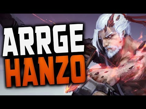 ARRGE INSANE HANZO GAMEPLAY![ OVERWATCH SEASON 17 TOP 500 ]