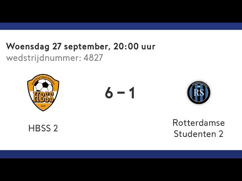 HBSS 2 - Rotterdamse Studenten 2 | Competitiewedstrijd | 27-09-2023