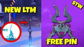 NEW INFINITY BLADE IN FORTNITE + HOW TO GET STORM KING PIN FOR FREE IN STW