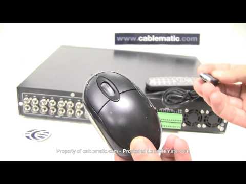 DVR Digital Video Recorder 16 canales H.264 alarma 2HDD distribuido por CABLEMATIC ®