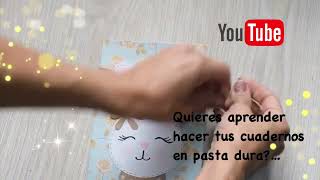 Cuadernos de pasta dura, súper fáciles 👏👋👋video completo en el perfil no te lo pierdas 🤩