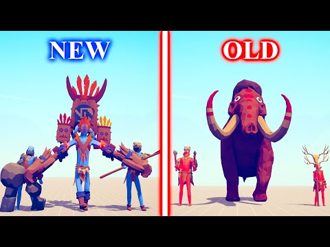 NEW TRIBAL Team vs OLD TRIBAL Team - Totally Accurate Battle Simulator TABS