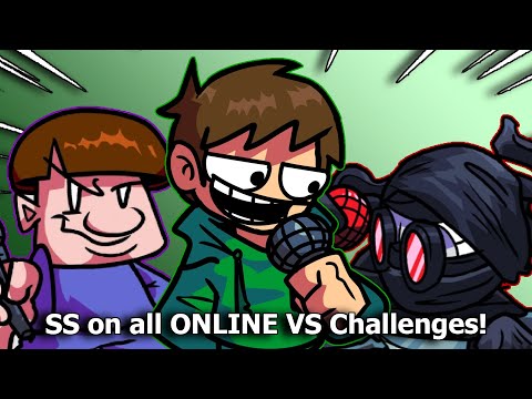 SS on all FNF ONLINE VS CHALLENGES | FNF Mod [F*cked] | VS Edd, Hank & Uberkids