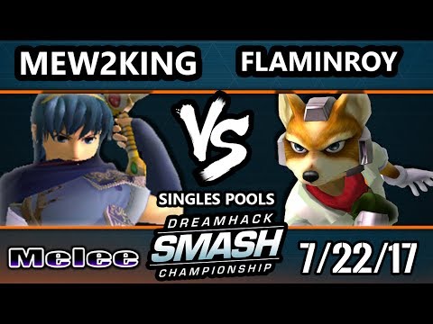 DHATL 17 Melee - FOX MVG | Mew2King (Sheik, Marth) Vs. FlaminRoy (Fox) SSBM Singles Pools