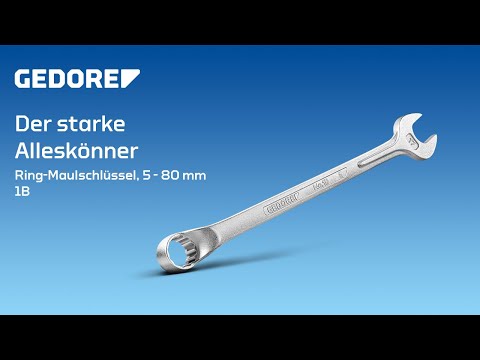 Der starke Alleskönner | GEDORE 1B Ring-Maulschlüssel