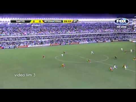 Gol de Neymar - Goal of Neymar: Santos 3 x 1 Internacional - Copa Libertadores