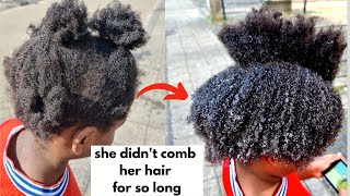HOW TO DETANGLE  EXTREMELY MATTED NATURAL 4 C HAIR | HOW TO RESTORE DAMAGED HAIR BACK TO LIFE |