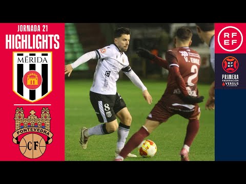 Resumen #PrimeraFederación | AD Mérida 1-1 Pontevedra CF | Jornada 21 | Temporada 2025/2026
