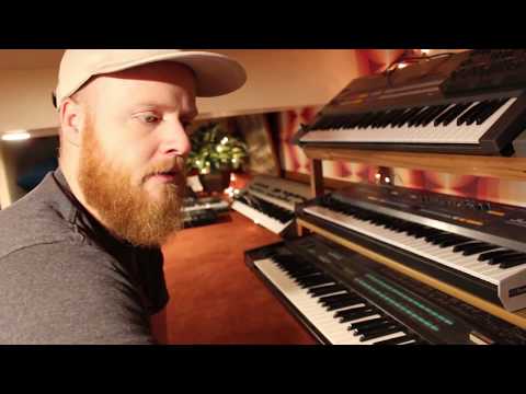 Synth Party - Tour of Eric's studio, the "Space Cave"