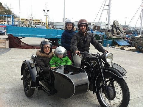 La mejor carretera del mundo Zumaia Getaria Zarautz en Sidecar BMW R12 de 1935