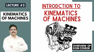 Lecture 2: Introduction to Kinematics of Machines | Overview of Kinematics of Machines | KOM
