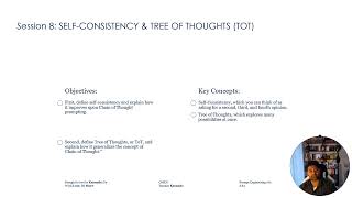 Beyond Basic AI: Self-Consistency & Tree of Thoughts Explained (Session 8)
