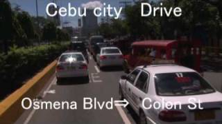 preview picture of video 'Cebu city short Drive Osmena Blvd⇒Colon オスメニア大通りをコロンに向かいます'
