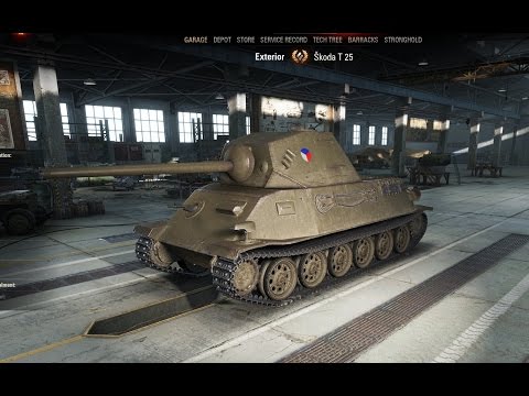 WoT Skoda T 25 tier VI Czechoslovakian medium tank from patch 9.13