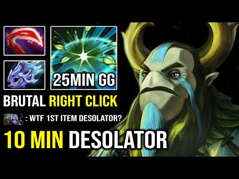 WTF 10Min Desolator - Insane Right Click Nature's Prophet EZ 25Min GG Hit Like a Truck 7.30d Dota 2