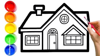 Drawing a House 🏡 | Fun and Easy Tutorial for Kids with Creative House Drawing Ideas