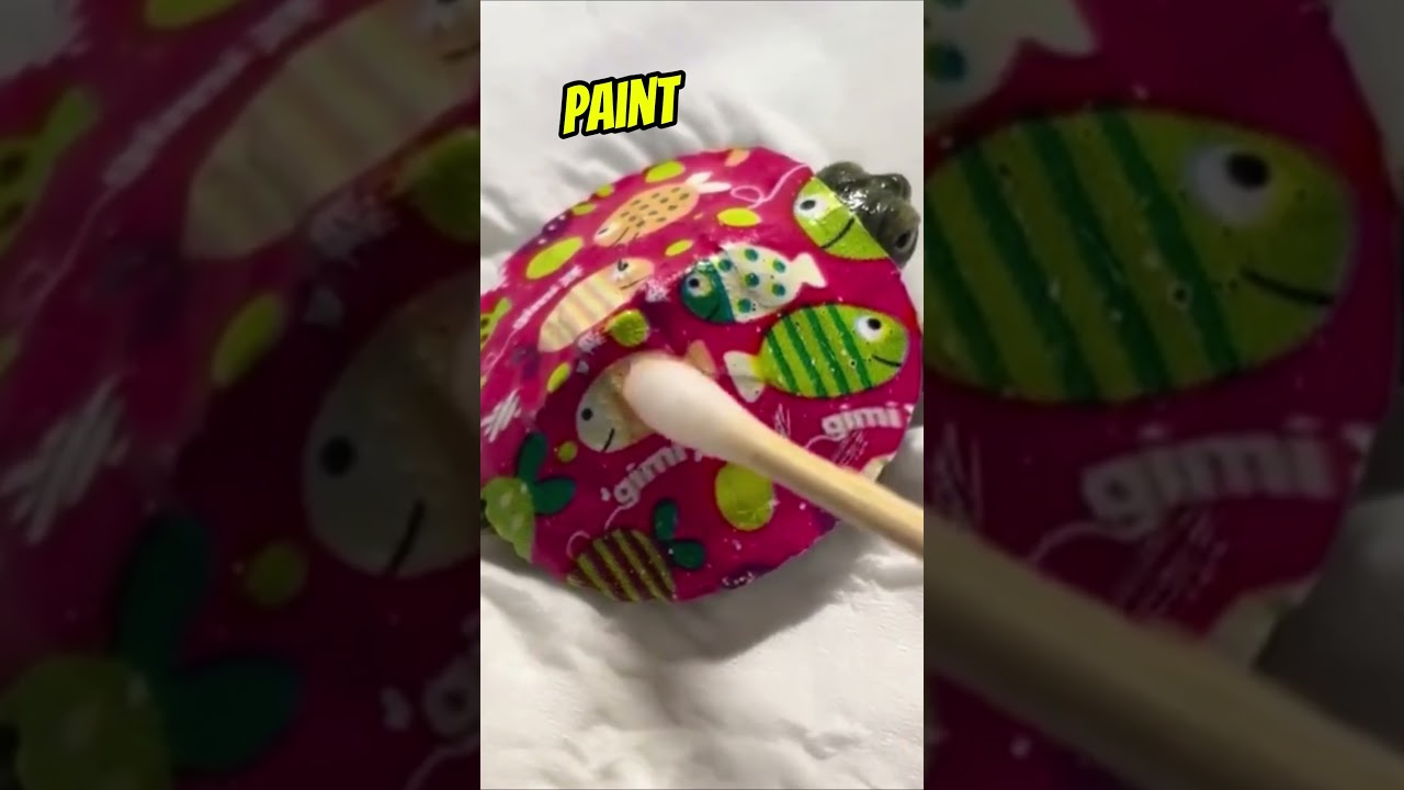 He saved the turtle from a painted shell ❤️. #shorts