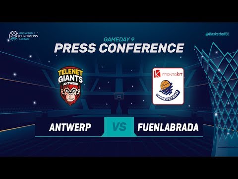 Telenet Giants Antwerp v Montakit Fuenlabrada - Press Conf - Basketball Champions League 2018-19