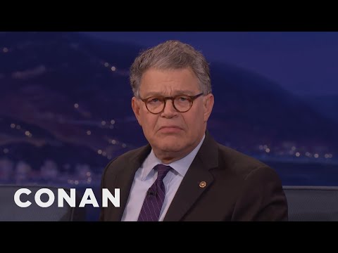 Senator Al Franken Made Fun Of Trump’s Comb Over | CONAN on TBS