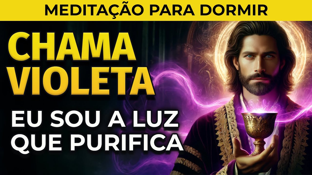 MEDITAÇÃO PARA DORMIR: CHAMA VIOLETA COM DECRETOS DE SAINT GERMAIN