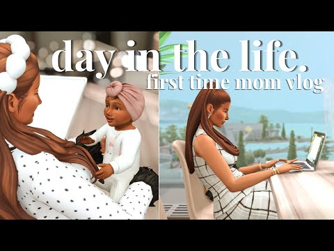 a day in the life: first time mom | the sims 4 vlog