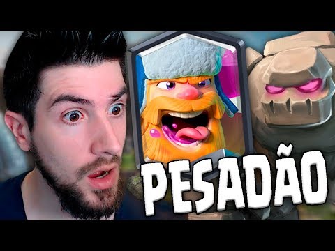 DECK COMPETITIVO DE GOLEM DO CLASH ROYALE!