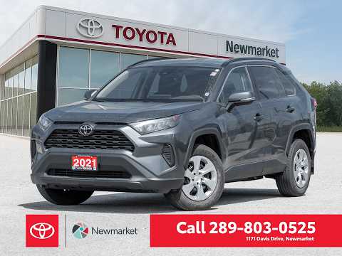 2021 Toyota RAV4 LE FWD in Gray for sale at Newmarket Toyota in Newmarket, ON