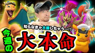 【今週狙うべき激レア教えます…!!】期間限定の大チャンス到来！？取りこぼしで絶対損するな！今週のポケ活まとめ【ポケモンGO】