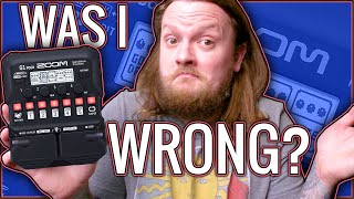 Video thumbnail for Was I WRONG about the ZOOM G1 FOUR? Metal Re-review and demo by Taylor Danley