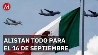 Preparan todo para un desfile aéreo histórico por el aniversario de la independencia de México