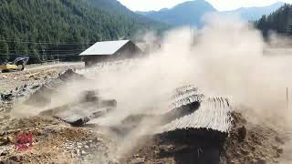 Blasting for more parking and camping spaces at a local ski resort
