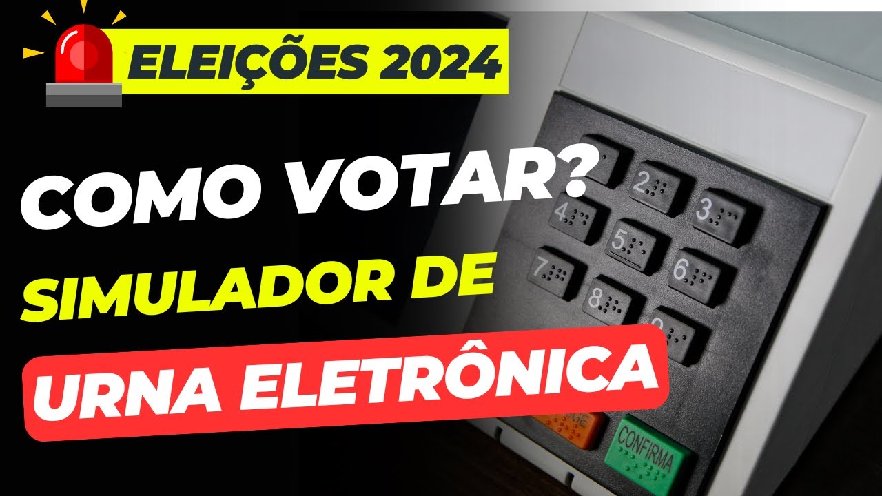 🗳️ Como Votar nas ELEIÇÕES de 2024 | Simulador URNA ELETRÔNICA