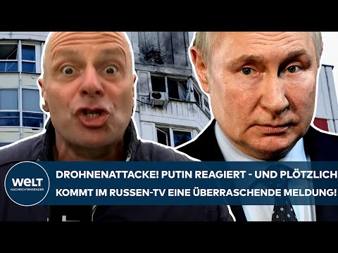 UKRAINE-KRIEG: Drohnenattacke! Putin reagiert - und plötzlich kommen im Russen-TV überraschende News