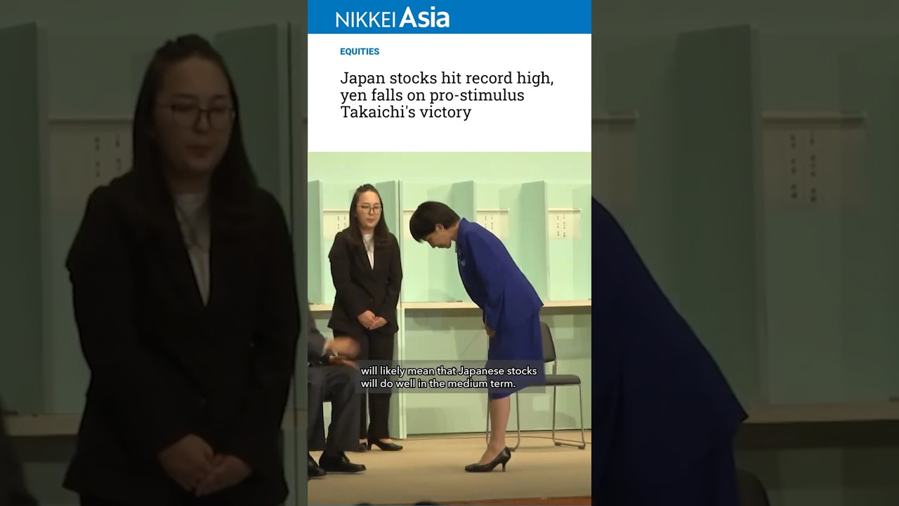 Japanese stocks rally on Takaichi election