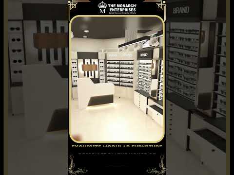 Optical Eyewear Aluminum Rod Frames Backwall Display