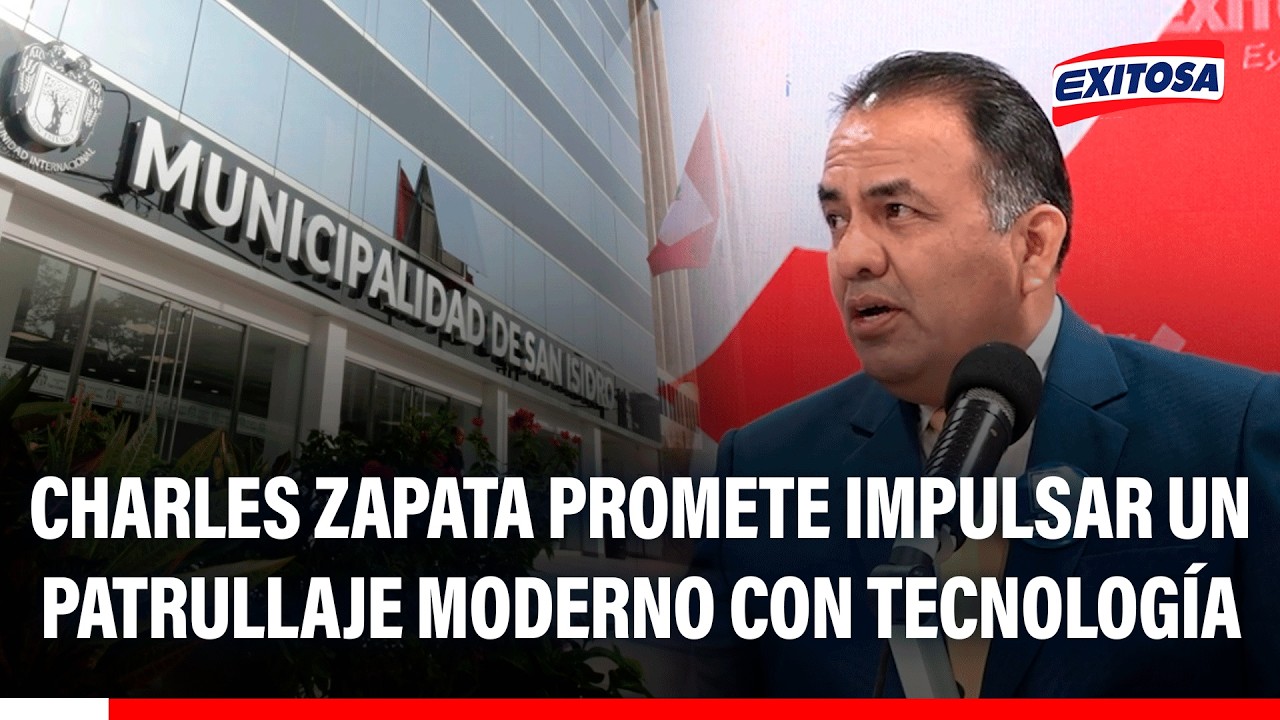 🔴🔵Charles Zapata promete impulsar un patrullaje moderno con tecnología en el municipio de San Isidro
