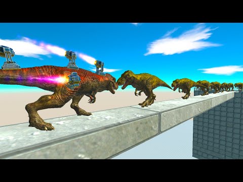 TURBOSAUR REX vs CARNIVORE DINOSAURS UNITS Animal Revolt Battle Simulator arbs 🦕
