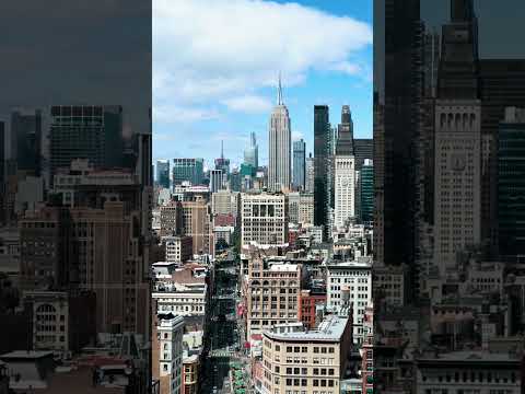 Best city in the world? #newyork #drone #trendingshorts