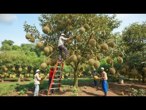 Inside a Giant Durian Plantation: The Stunning Full Process From Bare Soil to the King of Fruits